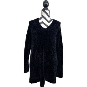 Aritzia Wilfred Violetta Long Chenille Sz S V-Neck Sweater